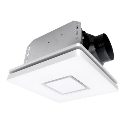 Ventilateur d'extraction 90 pi³ / min, 1,5 sones pour l'éclairage de salle de bain Ventilateur de plafond certifié Energy Star
