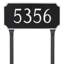 Princeton 1-Line Lawn Address Sign-1387156336