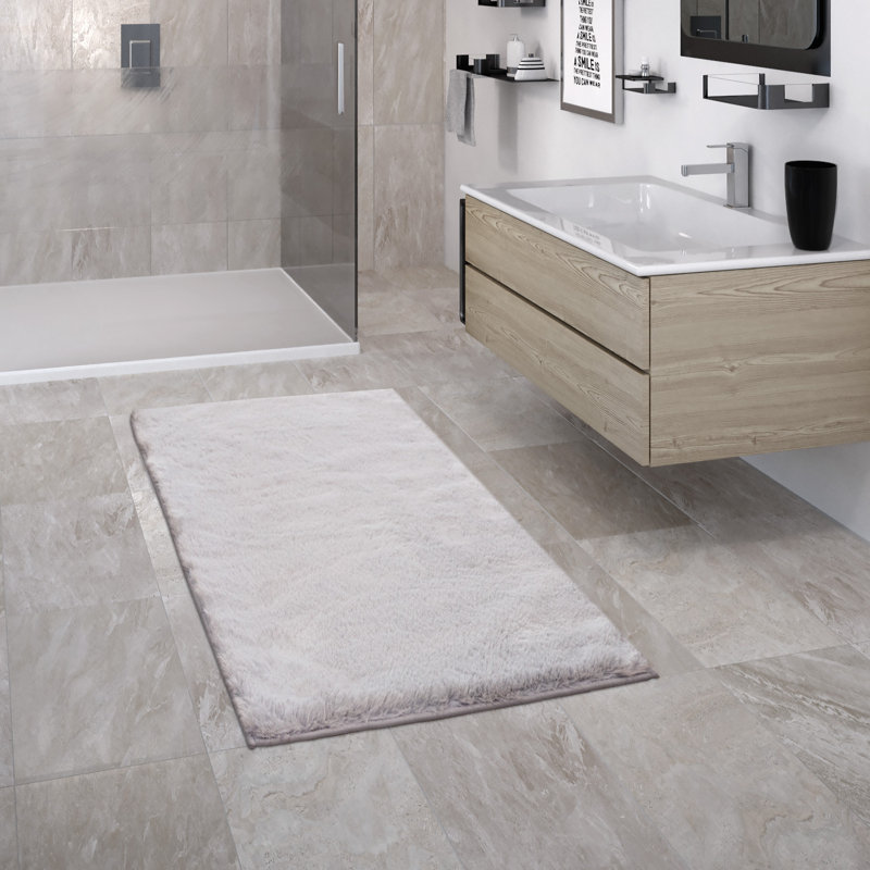 Wickstrom Rectangle Bath Mat, 50cm W x 80cm L, Grey