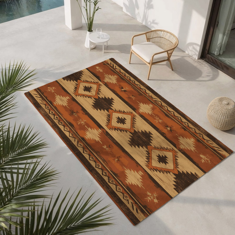 Tapis intérieur et extérieur Painted Cliff, Rectangle 1 pi 6 po x 2 pi 6 po