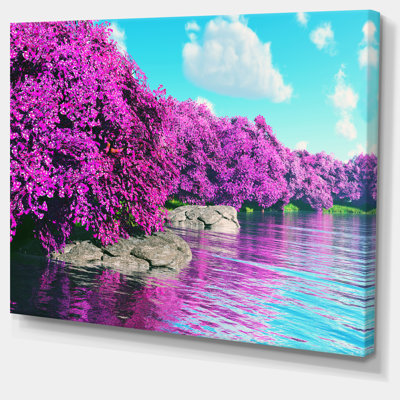 " Beautiful Row Of Cherry Blossoms "