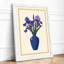 Iris Arrangement Botanical - Framed Print-1096494440-1096494442
