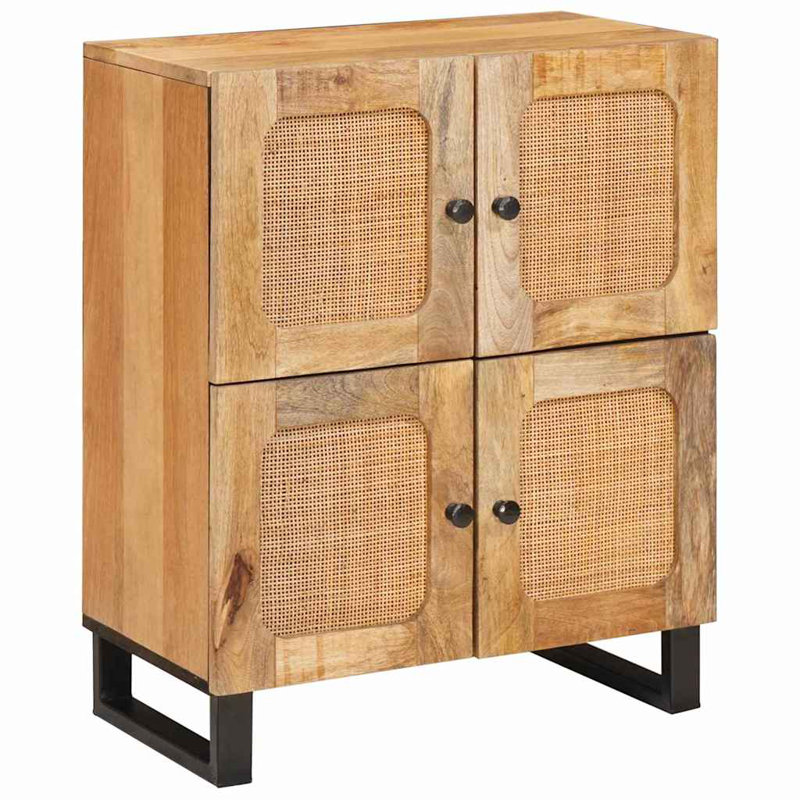 Solid Wood Rectangle Accent Cabinet