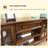 Modern Nut-Brown Solid Wood TV Stands