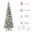 Arbre de Noël artificiel pin enneigé 7,5 pi avec des branches réalistes et 668 pointes