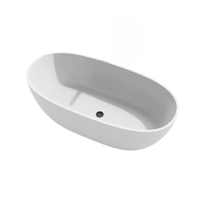 63'' W 22.4'' H Tub & Shower Kit, White