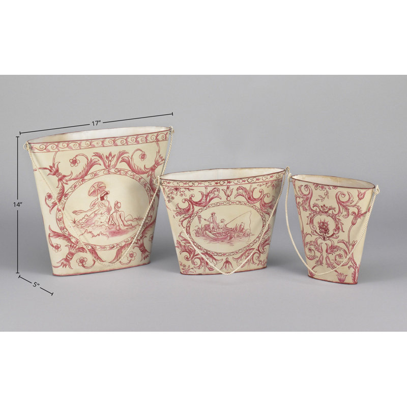 Steel 3-Piece Basket Set
