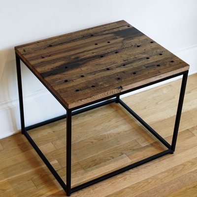 Rafig Solid Wood Top End Table