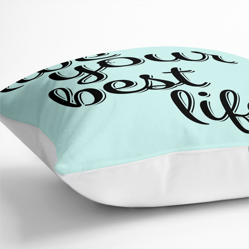 Square Cushion, 40cm H x 40cm W x 15cm D, White