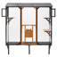 Enceinte d'extérieur Catio avec toit, grand parc pour chat en bois avec plateformes-1268964544