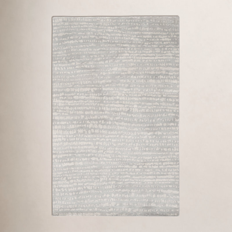 Shepherd Hand Knotted Wool Rug, Oatmeal, Rectangle 3' x 5'