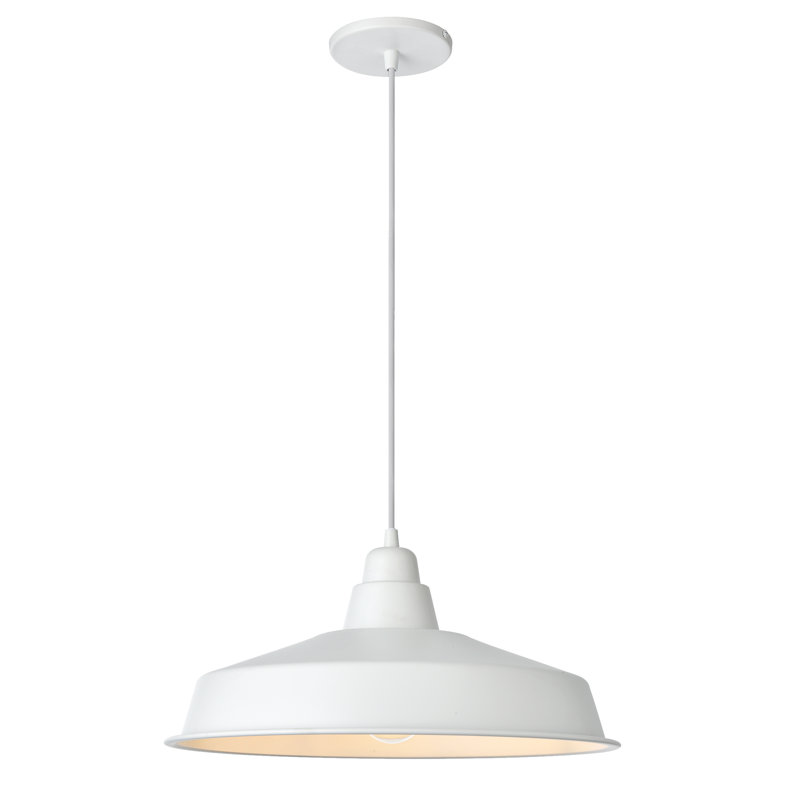 Luminaire suspendu 1 lumière Olya, Blanc mat, H 80,5 po x l 16 po x P 16 po