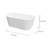 Bayham 59'' x 29.5'' Soaking Acrylic Bathtub