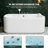 2 Spa Bathtub With 16 Adjustable Water Jets, Led Floor , And Heater For A Soothing Home Personal Relaxing Experience