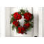 Couronne d'épinette et de baies de poinsettia de 18 po
