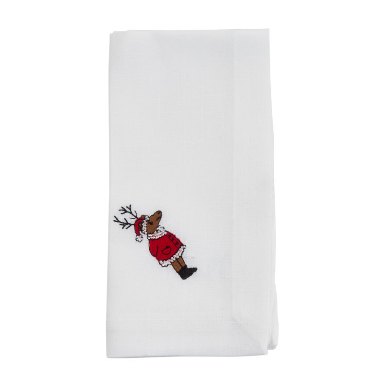 Leunam Reindeer 4 Piece Napkin Set