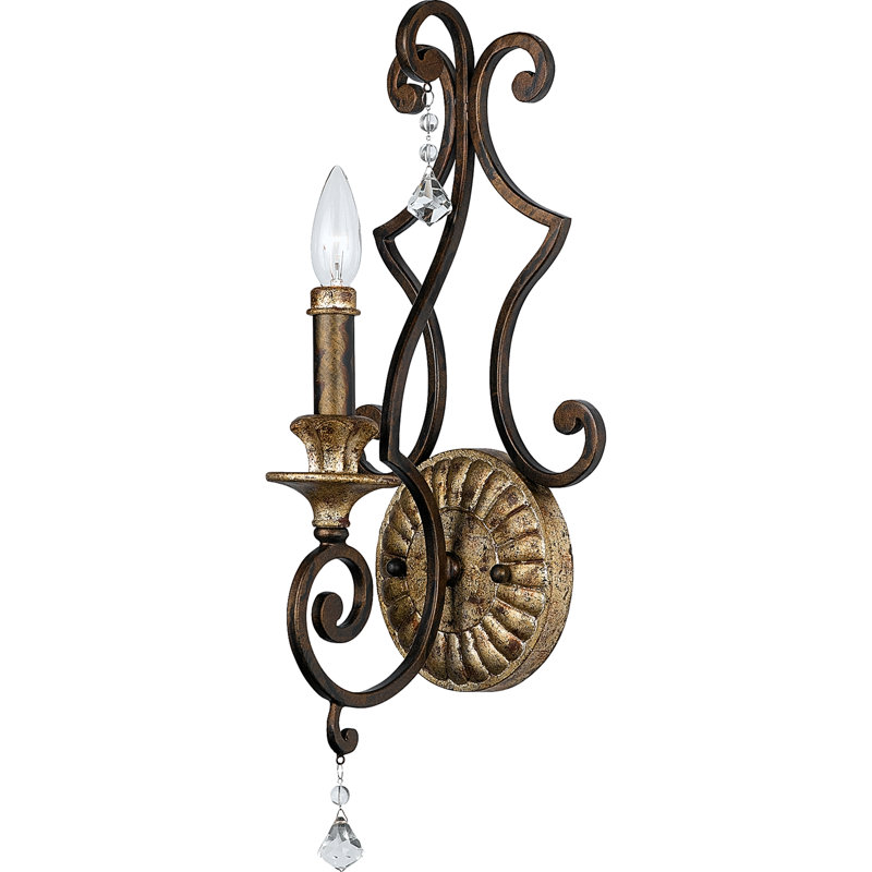 Nyah Steel Candle Wall Light