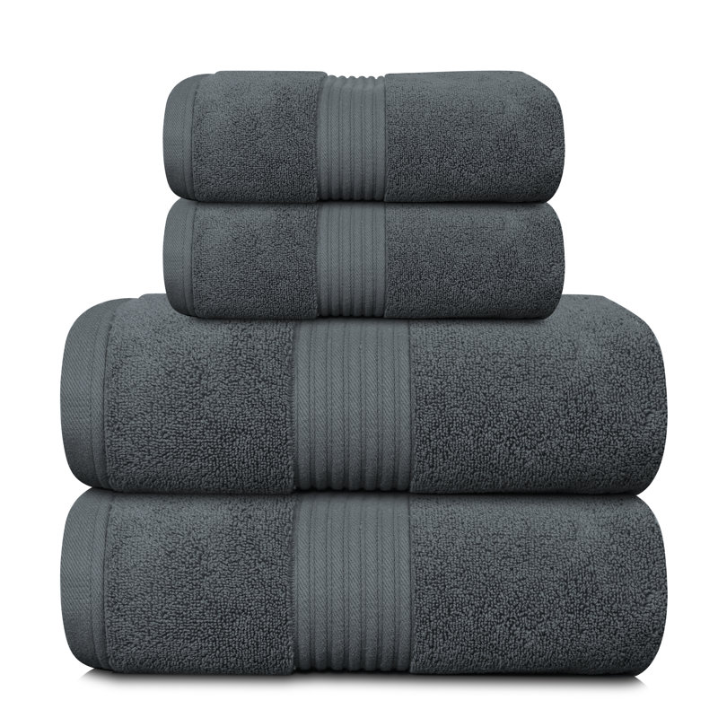 100% Cotton Midweight Mulit-Size Set, Charcoal
