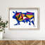Manuel Roman - Bull Sunrise Print by Oliver Gal-1416106947-1537114829