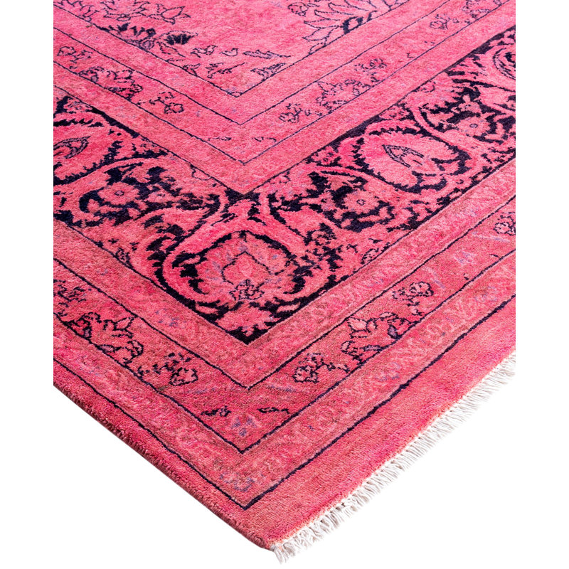 Overdyed One-of-a-Kind 8' 1" X 14' 4" Hand Knotted Area Rug