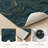 Wave Blue Non-Slip Washable Kitchen Mats