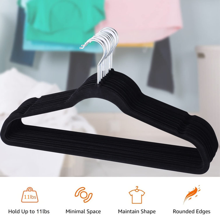 Rebrilliant Aloysious Velvet Non-Slip Standard Hanger for