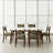 6 - Person White Rectangular Sintered Stone Stone Tabletop Dining Table Set