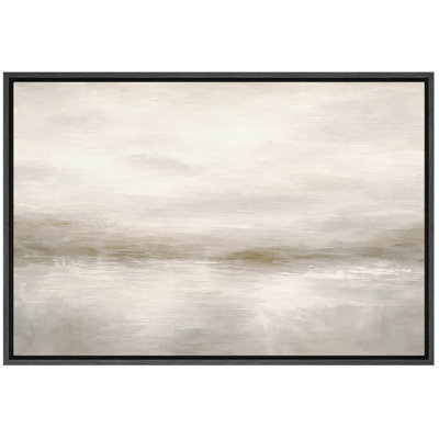 «Minimalist Neutral Landscape Art», images de chambre à coucher, impression sur toile encadrée