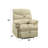Beige Microfiber Electric Lounge Chair
