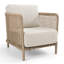 Chaise d'appoint d'extérieur Vivien Naturel