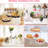 4 Tier Clear Acrylic Round Cupcake Stand, Tiered Display Tower Holds 50 Cupcakes, Cake & Cupcake Combo Stand for Wedding Birthday Party