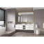 84 po W Miroir de salle de bain avec cadre en métal, corrosion, reflet transparent, meuble-lavabo, se suspend de plusieurs façons, or, rouille en alliage d'aluminium, meuble-lavabo HD facilement-438189539-438189550