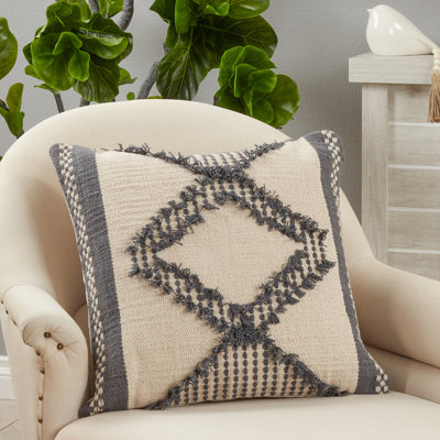 Raissa Square Cotton Pillow Cover