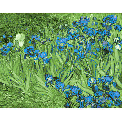 Décalcomanie murale amovible irises de van gogh