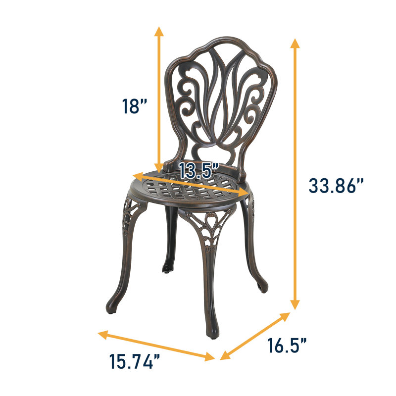 Ensemble bistro de 23,6 po Boghos, Bronze