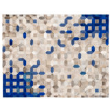 Trellis Cowhide Geometric Area Rug