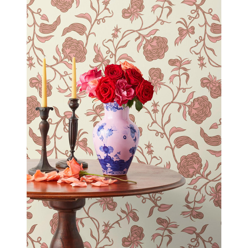 Trellis Wallpaper | Traditional / Roll - 27" x 30', Parchment