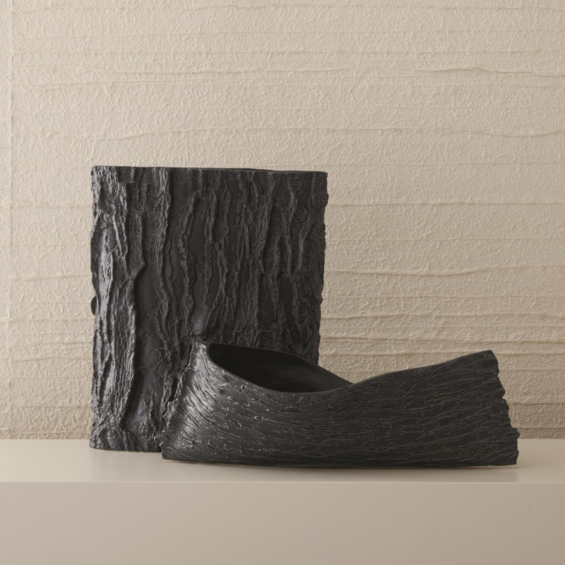 Twisty Japanese Cherry Bowl-Matte Black, Matte Black