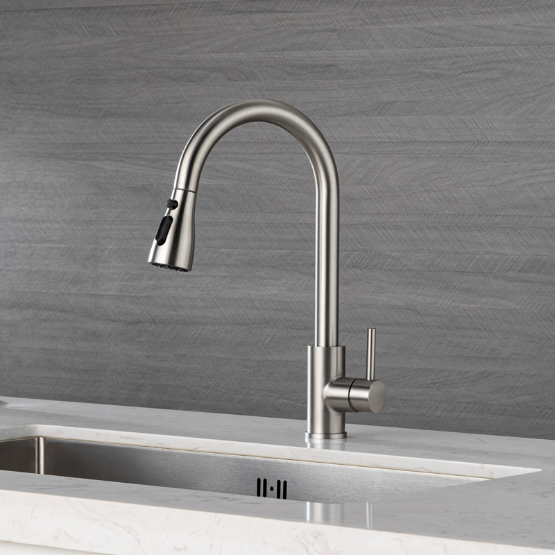 Robinet de cuisine Rainlex, Nickel brossé