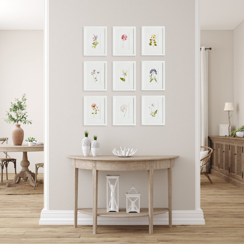 Reproduction encadrée sur papier 9 pièces