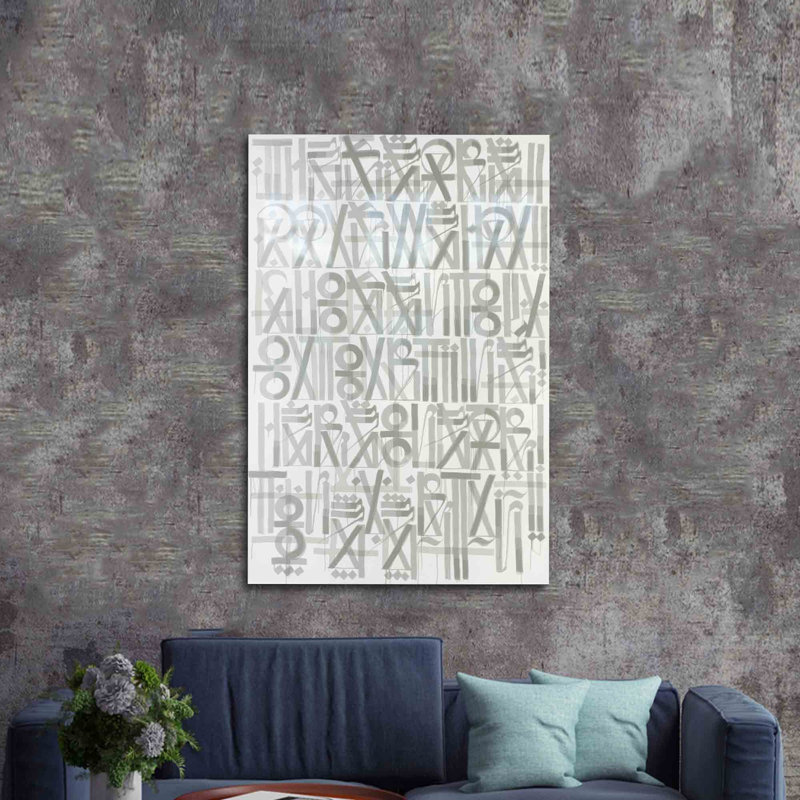 Art contemporain graffiti contemporain sur verre pour une décoration murale moderne aux couleurs vives | Rectangle