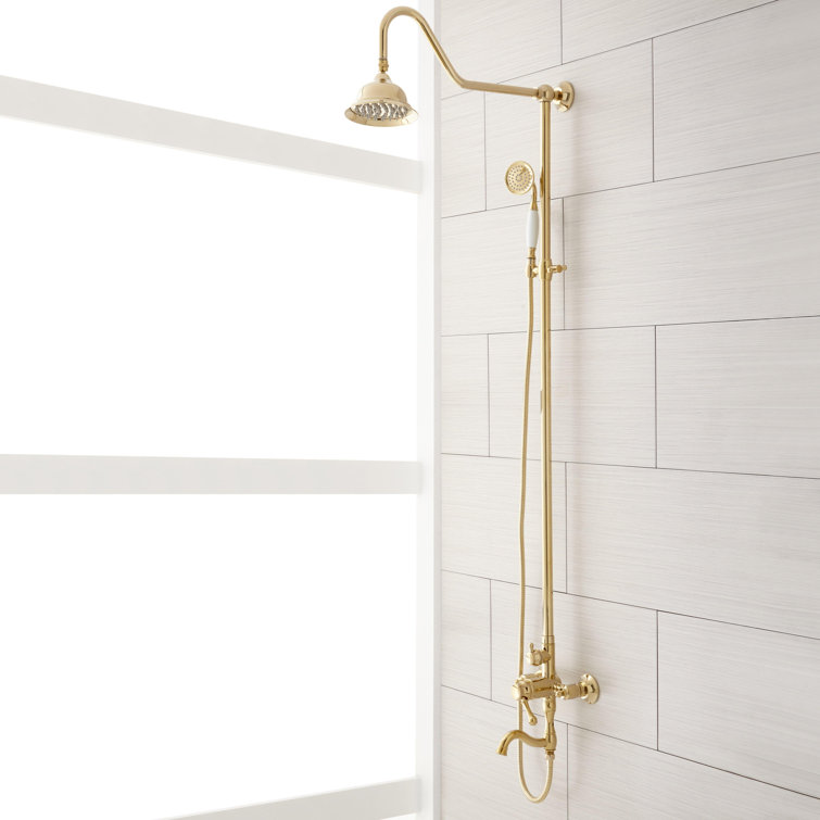 Dolwick Exposed Pipe Shower and Tub Faucet