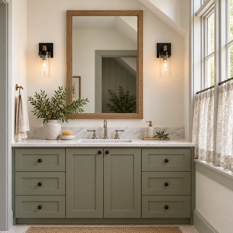Smither 1-Light Armed Sconce Bath Vanity Light