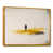 Toile avec cadre flottant or