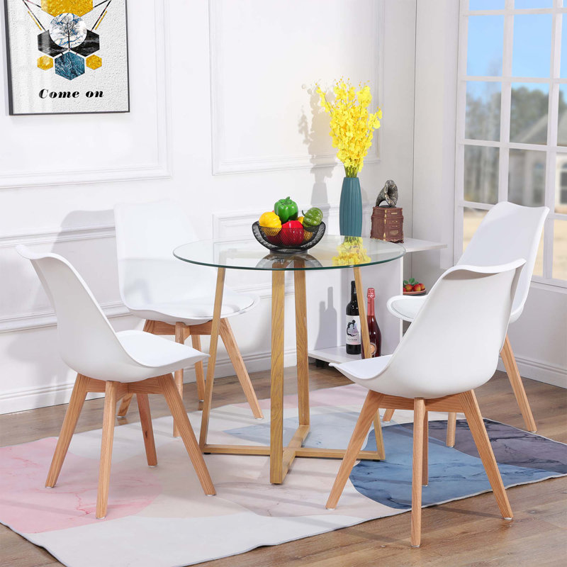 Rodrigo 4 - Person Dining Set, White