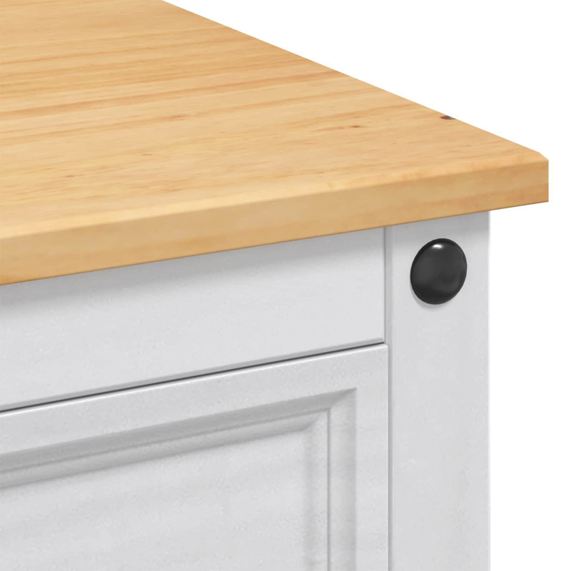 Solid Wood Kitchen Island Set, White