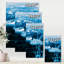 Structure de glace bleue et blanche I - peinture sur toile-60161603-60161602