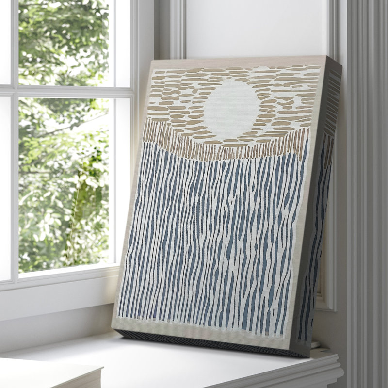 Toile tendue avec châssis abstrait CDXC, H 18 po x l 12 po