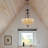  Elyce 3 - Light Vintage Tiffany Dimmable Urn / Bowl Chandelier