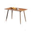 Table de salle à manger moderne en bois aggloméré de 47 po, pieds en métal, petite table de salle à manger, bureau d'ordinateur, bureau, table de cuisine, pour 6 sièges. Convient pour la maison et la cuisine (bureau)-2031695864